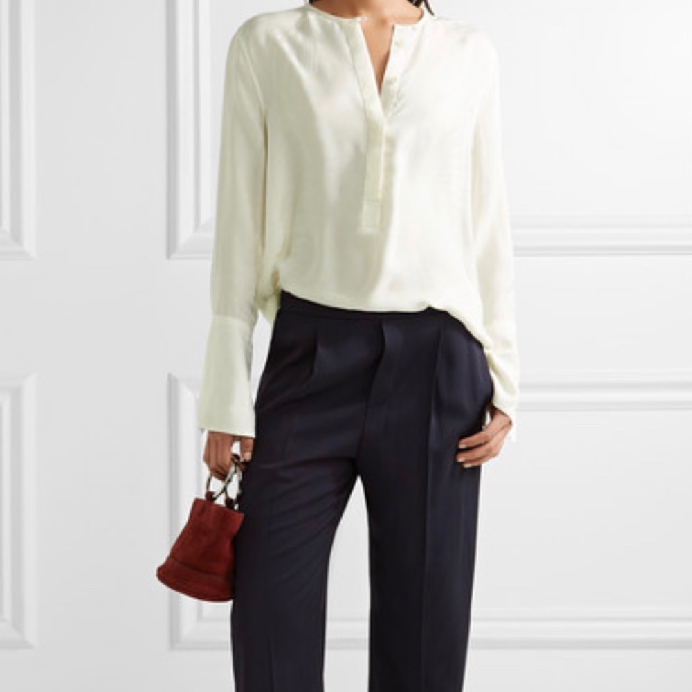 Equipment Femme 100% Silk Ivory Kenley Blouse